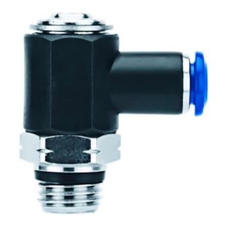 Alpha Technologies Aignep USA Inline Flow Control 1/4" Male x 1/4" Tube 82820-04-04